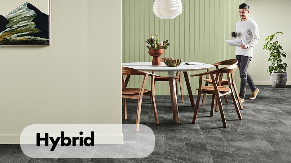 hybrid floor installation at springfield floorworld