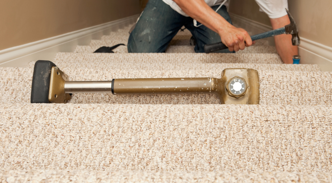 Carpet installation stairs