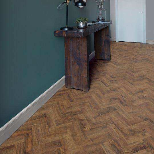 Herringbone Vinyl Timber Flooring in Hallway Polyflor Camaro